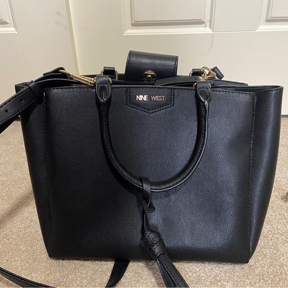 Nine west vegan leather satchel bag